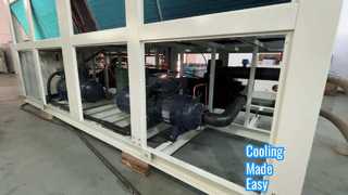 Air Cooled  Screw Chiller Solutions with  double compressors